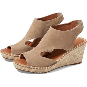 Gentle Souls by Kenneth Cole Women's Cody Espadrille Wedge Sandal, Mushroom Suede, 7.5