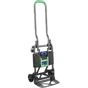 COSCO 12223BLK1E Shifter 2 in 1 Folding Hand Truck/Cart with Large Toe Plate, Black