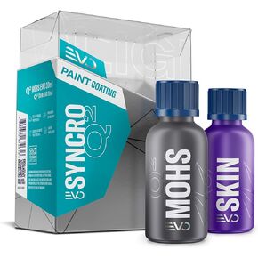 GYEON SYNCRO EVO 50 ml Ceramic Coating Kit | Multi Layer Ceramic Coating for Maximum Performance | Separate Base Coat and Top Coat Chemistry Ceramic Coating for Cars