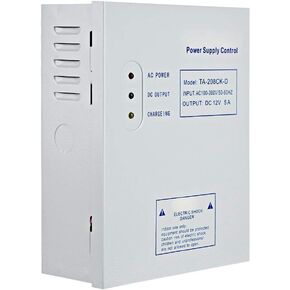 Power Supply Control for Door Access Entry System, TA-208CK-D AC 110-240V DC 12V/5A Switching Supply Power UPS Power Supply