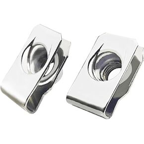 M5 Regular Extruded U-Nut, U-Style Clip-On Nuts, Stainless Steel 18-8 (304) U-Type Clip Nuts, Pack of 20 in Kuwait