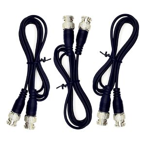 3-Pack 3.3ft/1M BNC Male to Male CCTV Extension Coaxial Cable,BNC Male to BNC Male Jumper Cable with Black Connector for CCTV DVR to TV System