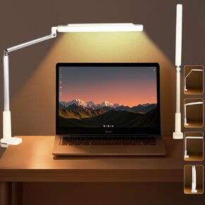 Overhead Rechargeable Fill Light with 3 Color Models and 5 Brightness Levels,Built-in 3600mAh Battery,with Adjustable Stand Can be Used for Outdoor Light,Video Meeting and Workbench Light.