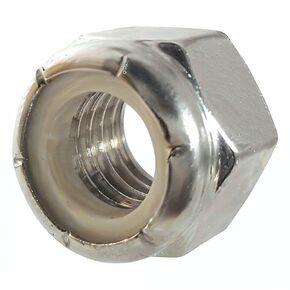 50 Qty 3/8-16 Stainless Steel Nylon Insert Hex Lock Nuts (BCP756)