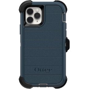 OtterBox Defender Screenless Series Rugged Case & Holster for iPhone 11 PRO - Non-Retail Packaging - with Microbial Defense (Gone Fishin Blue)