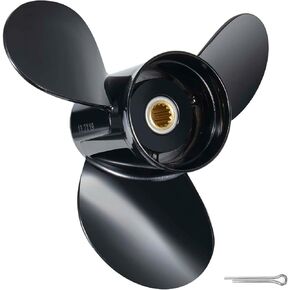 JSPROP Boat Propeller fit Johnson Evinrude OMC Stern Drive 40-140 HP Engines 13 Spline Tooth Outboard Prop RH OEM Propeller for 50 60 65 70 75 85 88 90 100 110 112 115 120 125 135 HP