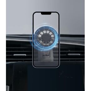Volvo S60/V60 Phone Mount for MagSafe, Exclusive Fit for Volvo S60/V60 2019-2024, Fit for MagSafe iPhone 15/14/13/12/Mini Series, Super-Strong Magnet for Air Vent S60/V60 Accessories Holder