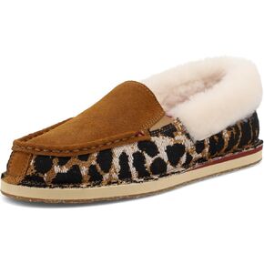 Twisted X Women's Slip-On Loafer, Tan & Cheetah, 11 M