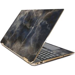 MightySkins Skin Compatible with HP Spectre x360 15.6" Gem-Cut (2019) - Stormy Marble | Protective, Durable, and Unique Vinyl Decal wrap Cover | Easy to Apply| Made in The USA
