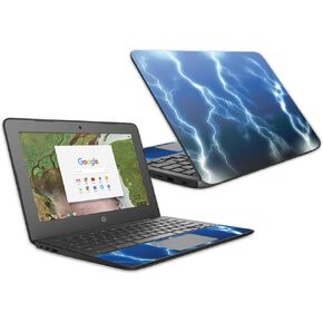 MightySkins Skin Compatible with HP Chromebook 11 G6 11.6" (2018) - Lightning Storm | Protective, Durable, and Unique Vinyl Decal wrap Cover | Easy to Apply, Remove | Made in The USA