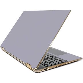 MightySkins Skin Compatible With HP Spectre x360 15.6" Gem-Cut (2019) - Solid Gray | Protective, Durable, and Unique Vinyl Decal wrap cover | Easy To Apply, Remove, and Change Styles | Made in the USA