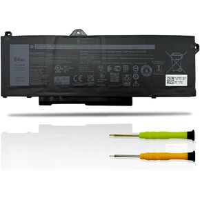 64Wh GRT01 Battery Replacement for Dell Latitude 5421 5431 5521 5531 Precision 3561 3470 3571 3581 Alienware m17 R5 AMD Series Laptop 00P3TJ 0P3TJ 0R05P0 R05P0 05RGW 9JRV0 15.2V 4000mAh 4-Cell in Kuwait