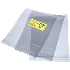 MECCANIXITY Anti Static Bags Shielding Bag 50pcs 4x6.3inch(10x16cm) Resealable with Labels for Hard Drive HDD SSD PCB Board