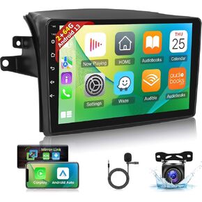 [2+64G] Car Stereo for Toyota Sienna 2004 2005 2006 2007 2008 2009 2010-9 Inch HD Touchscreen Android GPS Headunit - Wireless Carplay & Android Auto, WiFi, EQ, Mirror Link, SWC + AHD Backup Camera
