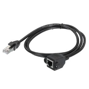 MECCANIXITY Male to Female 5e Network Cable Extension Wire M3 1M Length Waterproof for Home Office Networks with Ears