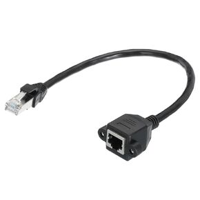 MECCANIXITY Male to Female 6e Network Cable Extension Wire M3 3.0M Length Waterproof for Home Office Networks with Ears