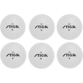 STIGA 1-Star Orange Table Tennis Balls - 6-Pack, 46-Pack, 38-Pack