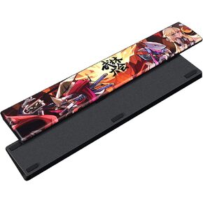 AJAZZ 80% Gaming Keyboard Wrist Rest-87 Keys TKL Wrist Rest Pad for Mechanical Keyboard,Ergonomic Leather Keyboard Wrist Support with Non-Slip Pu Base for Office & Home(14.13''x2.83''x0.77'')