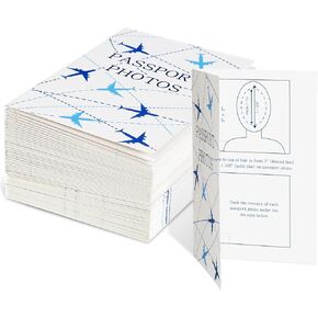100 Pcs Passport Photo Holder Folders Passport Photo Folders with Compartment to Place Photos Safely for Customers Deliver Pictures, 5.31 x 3.54 Inch