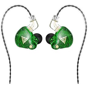 Wired Gaming Earbuds, AK6 PRO in Ear Monitors, Deep Bass Sound Wired Earbuds, HiFi in Ear Headphones with New 1DD 10mm Dynamic Driver, IEM for Music Gaming Video Calling (Purple)