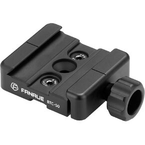 FANAUE BTC-50 Quick Release Plate Adapter Compatible Swiss/RRS Mlok Arca Dovetail to Picatinny, Quick Release L-Ever-Release Clamp for Magpul Bipod Tripod Ball Head and QR Plate.