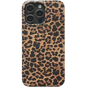 Brown Cheetah Print Leopard Phone Case for iPhone 14/iPhone 13 6.1 inch Retro Trendy Luxury Matte Slim Protective Girls Women Funda iPhone 13/14 Cover