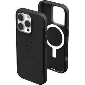 URBAN ARMOR GEAR UAG Designed for iPhone 16 Pro Case 6.3" Metropolis LT - Compatible with MagSafe Charging Rugged Shockproof Anti-Slip Military Grade Protective Cover, Kevlar Black