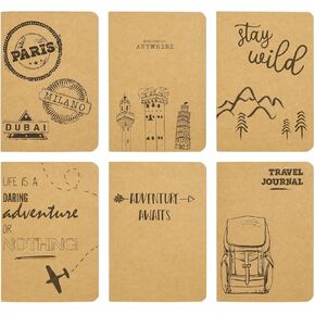 Paper Junkie 12 Pack Kraft Paper Motivational Notebooks, Bulk Set Lined A6 Inspirational Journals for Coworkers, Bosses, Employee Gifts (4 x 5.75)