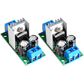 DEVMO 2PCS 6-15V AC or DC to 5V DC L7805 LM7805 Voltage Rectifier Regulator Power Supply Module