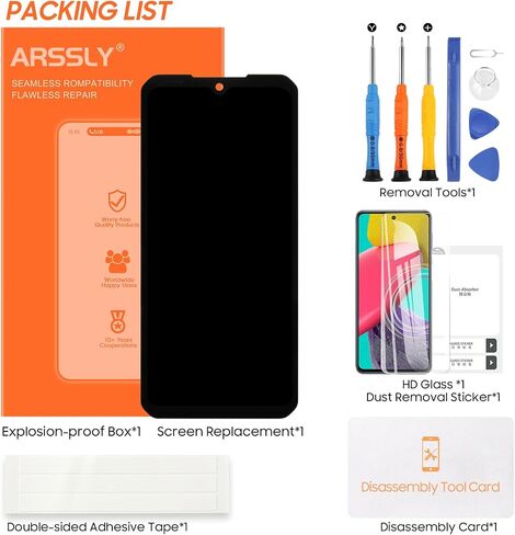 استبدال الشاشة لشاشة Doogee S100 LCD لشاشة Doogee S100 Pro LCD مجموعة رقمية تعمل باللمس مع أدوات (أسود، 6.58 بوصة) in Saudi Arabia