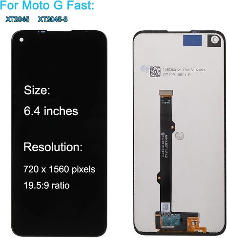 for Motorola G Fast Screen Replacement XT2045 XT2045-3 6.4'' LCD Display Touch Digitizer Assembly with Tools in Saudi Arabia