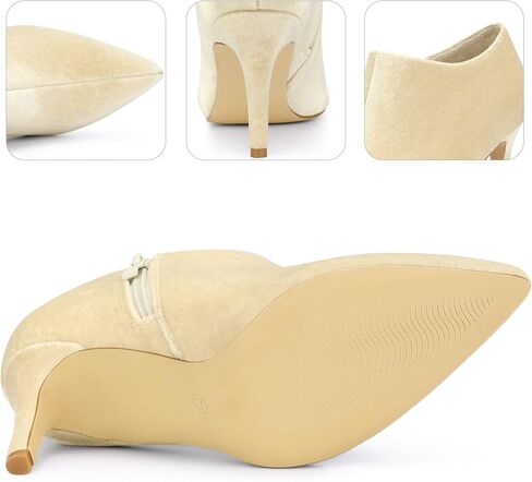 Perphy Velvet Pointy Toe Stiletto Heels Ankle Booties for Women in Saudi Arabia