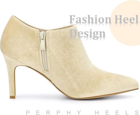 Perphy Velvet Pointy Toe Stiletto Heels Ankle Booties for Women in Saudi Arabia