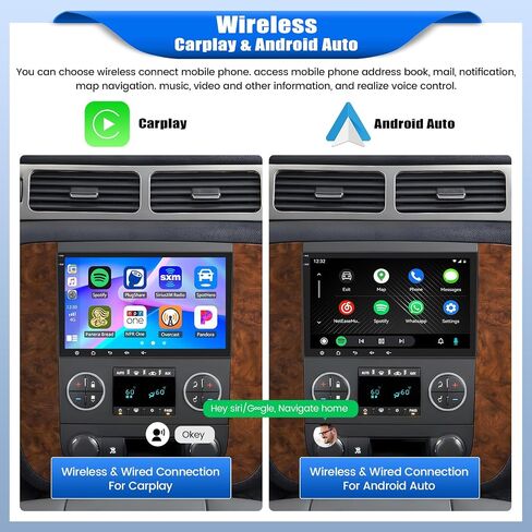 [1+32G] Android 13 Car Stereo for GMC Sierra Chevy Silverado Yukon Chevrolet Buick with Mirror Link,8 Inch Touch Screen Car Radio with Bluetooth FM/RDS Radio WiFi GPS Dual USB +Backup Camera in Saudi Arabia