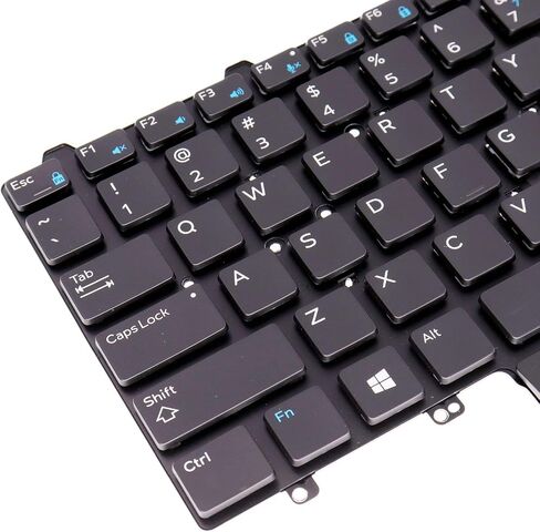 استبدال لوحة المفاتيح الخلفية LeFix لجهاز Dell Latitude E5450 E5470 E7450 E7470 E5480 E5490 7480 7490 5480 5488، تخطيط الولايات المتحدة، عصا التأشير، PK1313D4B00 0D19TR in Kuwait