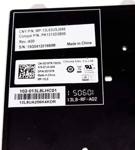 استبدال لوحة المفاتيح الخلفية LeFix لجهاز Dell Latitude E5450 E5470 E7450 E7470 E5480 E5490 7480 7490 5480 5488، تخطيط الولايات المتحدة، عصا التأشير، PK1313D4B00 0D19TR in Kuwait