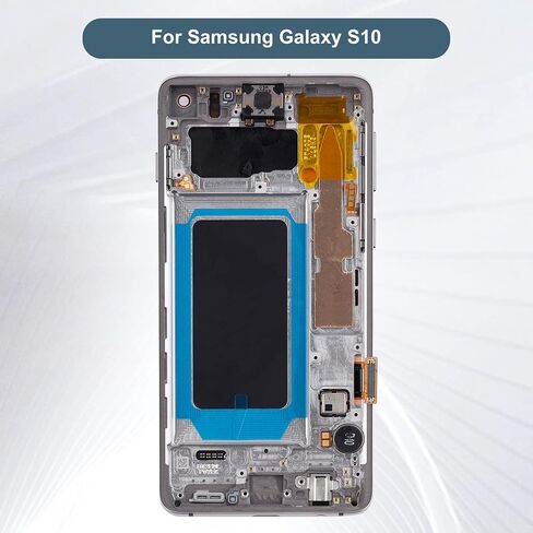 شاشة TFT متوافقة مع Samsung Galaxy S10 SM-G973U SM-G973W 6.1 بوصة LCD تعمل باللمس مع أدوات + إطار (أسود) (التعرف على بصمات الأصابع غير مدعوم) in Saudi Arabia