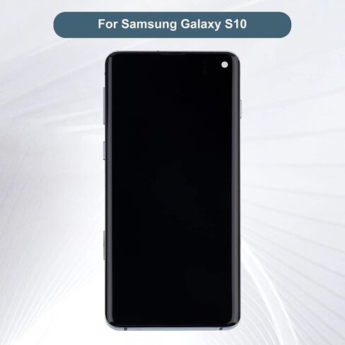 شاشة TFT متوافقة مع Samsung Galaxy S10 SM-G973U SM-G973W 6.1 بوصة LCD تعمل باللمس مع أدوات + إطار (أسود) (التعرف على بصمات الأصابع غير مدعوم) in Saudi Arabia