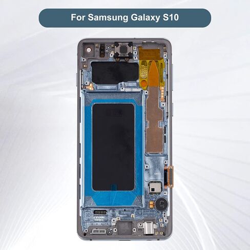 شاشة TFT متوافقة مع Samsung Galaxy S10 SM-G973U SM-G973W 6.1 بوصة LCD تعمل باللمس مع أدوات + إطار (أسود) (التعرف على بصمات الأصابع غير مدعوم) in Saudi Arabia