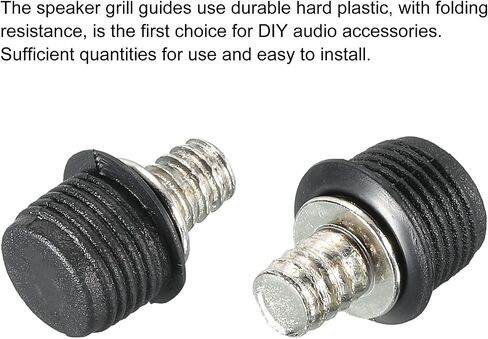 MECCANIXITY Speaker Grill Guides Plastic and Metal Dia 6mm for Speaker Parts Accessories Pack of 8 in Saudi Arabia