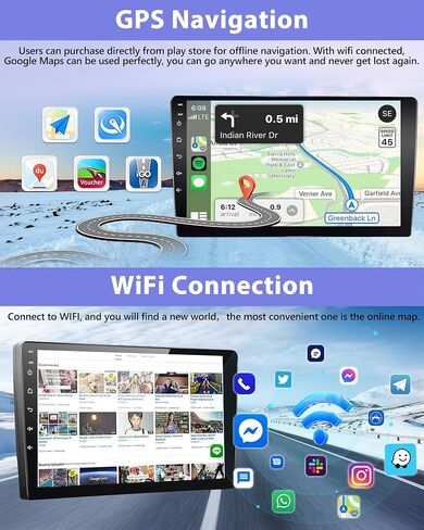 ستيريو سيارة Podofo 2G+64G لسيارة شيفروليه ماليبو 2009-2014 مع Carplay اللاسلكي وAndroid Auto، راديو سيارة بشاشة لمس 9 بوصة مع بلوتوث/GPS/WiFi/SWC/FM&RDS + كاميرا احتياطية AHD + ميكروفون in Saudi Arabia