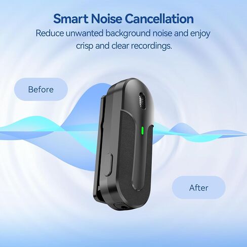 ميكروفون MAXTOP 393FT Lavalier Pro: ميكروفونات مزدوجة لاسلكية 2.4G لهواتف iPhone وAndroid والكاميرا - تقليل الضوضاء، مثالي لمدونات الفيديو، YouTube، TikTok - غطاء مقاوم للرياح للحصول على صوت خارجي فائق in Saudi Arabia