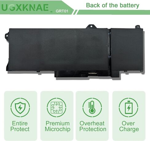 64Wh GRT01 Battery Replacement for Dell Latitude 5421 5431 5521 5531 Precision 3561 3470 3571 3581 Alienware m17 R5 AMD Series Laptop 00P3TJ 0P3TJ 0R05P0 R05P0 05RGW 9JRV0 15.2V 4000mAh 4-Cell in Kuwait