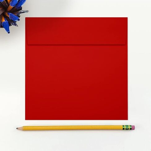 مغلفات دعوة مربعة من LUXPaper | قشر واضغط | 6 بوصة × 6 بوصة | طبيعي | 70 رطل. نص | 50 الكمية in Saudi Arabia