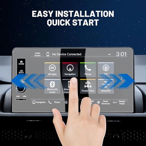 FIILINES Screen Protector for Honda CR-V EX-L Sport Touring 2023-2025 /Civic Touring 22-25 /HR-V EX-L 23-25, 9 inch Touchscreen 9H Tempered Glass Screen Protector Anti-Glare Shatterproof in Saudi Arabia