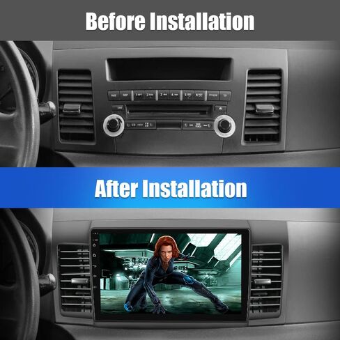 ستيريو راديو السيارة لميتسوبيشي لانسر 2008-2017 أندرويد 12 وحدة رئيسية مع CarPlay Android Auto in Saudi Arabia