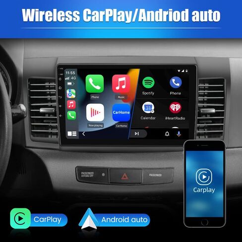 ستيريو راديو السيارة لميتسوبيشي لانسر 2008-2017 أندرويد 12 وحدة رئيسية مع CarPlay Android Auto in Saudi Arabia