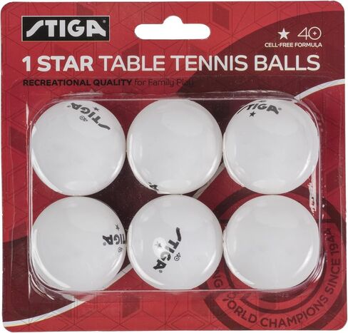 STIGA 1-Star Orange Table Tennis Balls - 6-Pack, 46-Pack, 38-Pack in Saudi Arabia