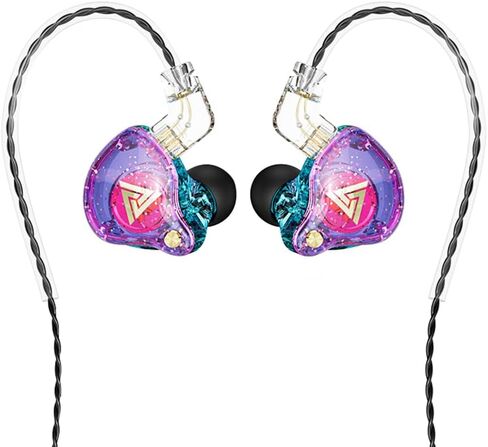 Wired Gaming Earbuds, AK6 PRO in Ear Monitors, Deep Bass Sound Wired Earbuds, HiFi in Ear Headphones with New 1DD 10mm Dynamic Driver, IEM for Music Gaming Video Calling (Purple) in Saudi Arabia