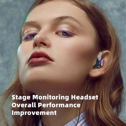 Wired Gaming Earbuds, AK6 PRO in Ear Monitors, Deep Bass Sound Wired Earbuds, HiFi in Ear Headphones with New 1DD 10mm Dynamic Driver, IEM for Music Gaming Video Calling (Purple) in Saudi Arabia